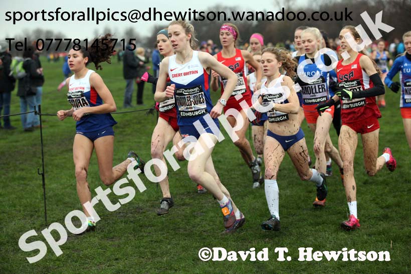 Junior womens Great Edinburgh Cross Country. Photo: David T. Hewitson/Sports for All Pics